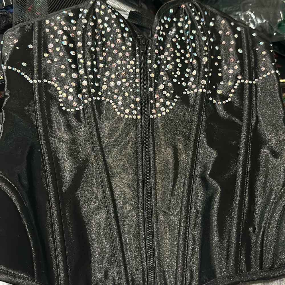 Gorgeous corset! Rhinestones!